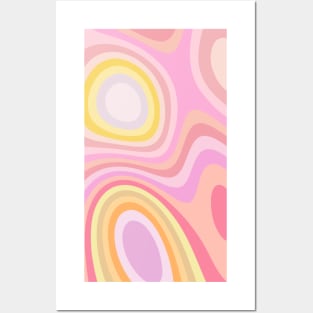 Pink & Funky Abstract Vector Pattern Posters and Art